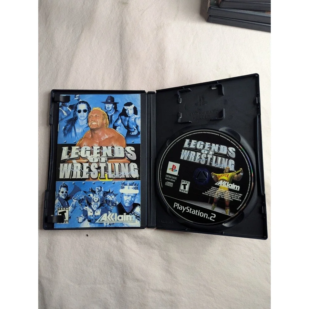 Legends of Wrestling (Sony PlayStation 2, 2001) video game & manual Hulk‎ Hogan